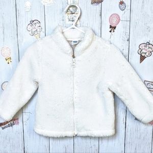 OLD NAVY Girls Fleece Zip up Sweater 12-18M